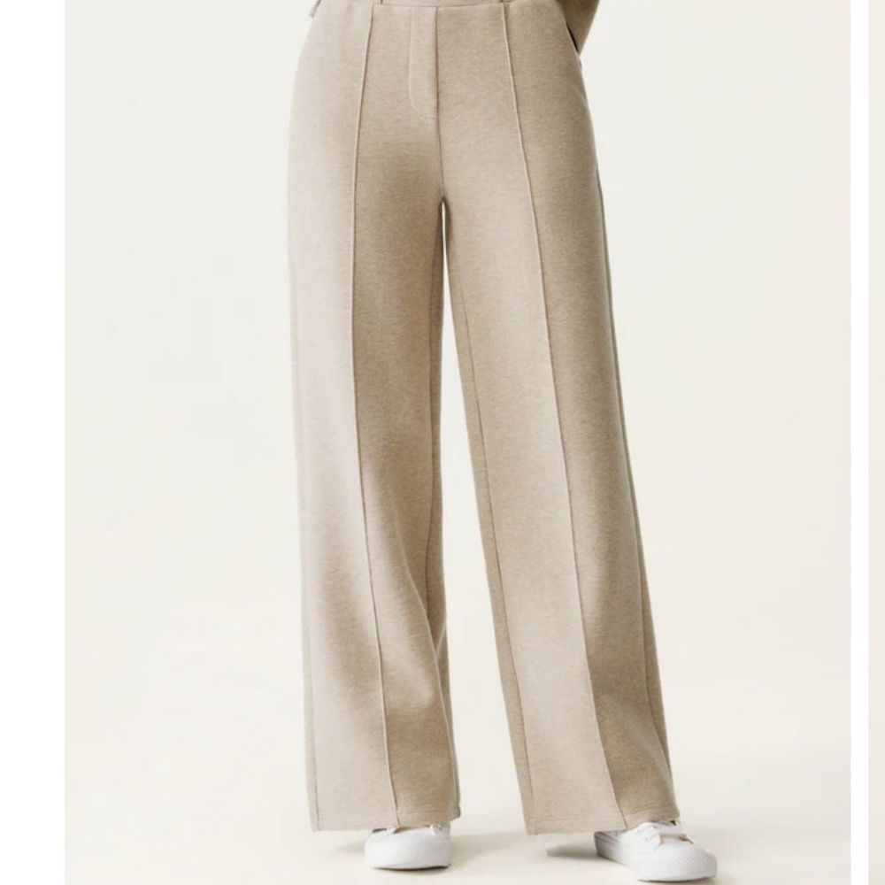NWT High Waisted Straight Leg Pull On Pant Heather Morganite Sz M Pockets